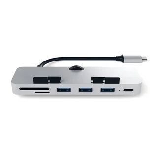 Satechi SATECHI ALUMINUM CLAMP HUB PRO USB-C Space Gray | iMac 2017 / iMac Pro ST-TCIMHM - Huby USB - miniaturka - grafika 2