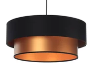 Lampy stojące - Miedziano-czarna lampa wisząca nad stół - S415 Diso - miniaturka - grafika 1