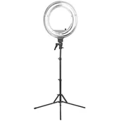 Lampy kosmetyczne - ACTIVESHOP LAMPA PIERŚCIENIOWA RING LIGHT 18" 55W FLUORESCENT BIAŁA + STATYW - miniaturka - grafika 1