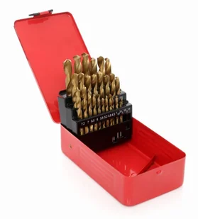 WIERTŁA TYTANOWE DO METALU 29EL. KD10344 - Wiertła - miniaturka - grafika 1