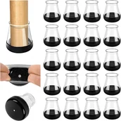 Zawiasy, okucia i inne akcesoria - Opakowanie 20 ochraniaczy na nogi krzeseł, ślizgacze meblowe, ciche, odporne na zarysowania (okrągłe-S, pasujące do: 13-20 mm) - miniaturka - grafika 1