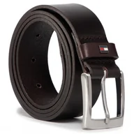 Paski - Tommy Hilfiger męski pasek skórzany brązowy AM0AM05878 rozmiar 100 - miniaturka - grafika 1