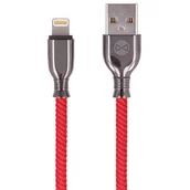 Kable USB - Forever Kabel iPhone 8-PIN Tornado czerwony 1m 3A - miniaturka - grafika 1