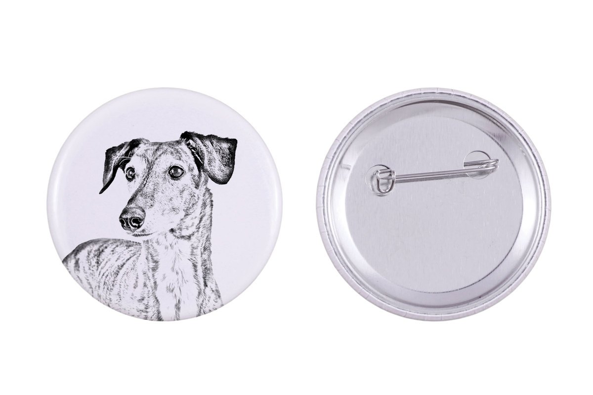 Chart perski, Saluki - przypinka z twoim psem, dodaj własne foto, marka Art-Dog