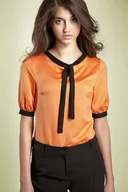 Bluzki damskie - Bluzka Madeline b21 pomarańczowa - miniaturka - grafika 1