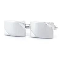 Spinki do mankietów i krawatów - Spinki do mankietów srebrne EM 67 - EM Men's Accessories - miniaturka - grafika 1