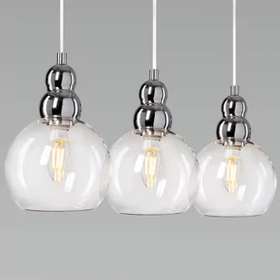 Auhilon Lampa sufitowa Nowoczesna lampa sufitowa LED Ready nad ladę potrójna MD1632-3A-Clear-NEW MD1632-3A-Clear-NEW - Lampy sufitowe - miniaturka - grafika 1