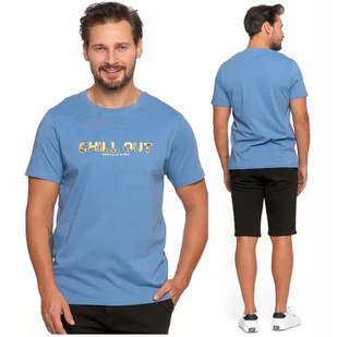 T-Shirt Koszulka Męska 100% Bawełniana z Nadrukiem Krótki Rękaw MORAJ XXL - Koszulki męskie - miniaturka - grafika 1