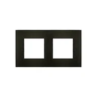 Klawisze i ramki - Polmark Ramka podwójna ROSA grafit metalik - miniaturka - grafika 1