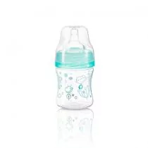 BabyOno Butelka niemowlęca szerokootworowa antykolkowa 120 ml turkusowa - Butelki dla niemowląt - miniaturka - grafika 1