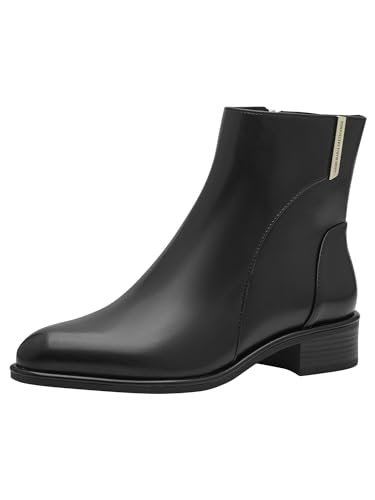 Marco Tozzi by Guido Maria Kretschmer Damskie botki Zip+Slip 2-85301-43 Modne kozaki, czarne, rozmiar 37 EU, czarny, 37 EU