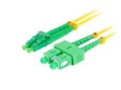 Pozostałe akcesoria sieciowe - Lanberg, Patchcord światłowodowy sm sc/apc-lc/apc duplex 3.0mm lszh g657a1 1m żółty lanberg - miniaturka - grafika 1