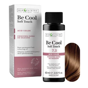 BIOELIXIRE Kwasowa farba do włosów Be Cool SOFT TOUCH - 7.3 Średni złoty blond/Medium Golden Blonde - 60ml - Farby do włosów i szampony koloryzujące - miniaturka - grafika 1