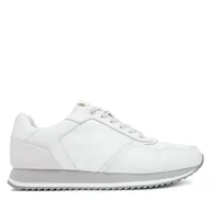 Sneakersy męskie - Sneakersy Calvin Klein Low Top Lace Up Lth Mono HM0HM01807 Szary - miniaturka - grafika 1