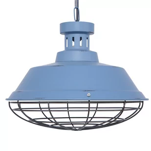 Beliani Lampa wisząca niebieska SORMONNE - Lampy sufitowe - miniaturka - grafika 1