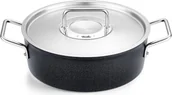 Garnki - Garnek Adamant niski 28 cm z metalową pokrywą - miniaturka - grafika 1