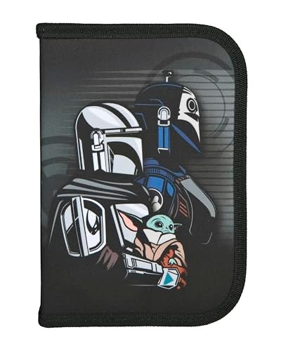 Scooli - Wypełniony piórnik szkolny Star Wars – piórnik z wysokiej jakości długopisami i akcesoriami – idealny do szkoły, na czas wolny i w podróży – od 6 lat