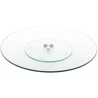 Tace i patery - Patera szklana obrotowa CAMILLE 30 cm - miniaturka - grafika 1