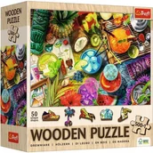 Puzzle - Puzzle drewniane 501 el. Kolorowe koktajle Trefl - puzzle - miniaturka - grafika 1