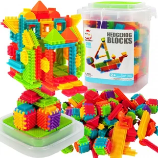 MalPlay, Klocki Konstrukcyjne Wafle Kreatywne Do Budowania JEŻYKI 200el. - Klocki - miniaturka - grafika 1