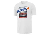 Koszulki męskie - Nike 'Just Do It' Dry Tee White - miniaturka - grafika 1