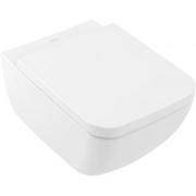 Miski WC - Villeroy & Boch Collaro Combi-Pack miska WC wisząca DirectFlush CeramicPlus z deską wolnoopadającą Stone White 4626HSRW - miniaturka - grafika 1
