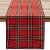 Zabawki kreatywne - Świąteczny Bieżnik Na Stół Obrus Wigilijny 180x33 cm - miniaturka - grafika 1