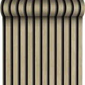 Tapety - Tapeta Lamele czarno-brazowa winylowa na flizelinie - miniaturka - grafika 1