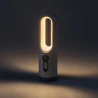 Latarki - Lampka biurkowa nowoczesna biała cylindryczna czujnik ruchu PIR akumulator latarka LED 0.8W RADKO Rabalux - miniaturka - grafika 1