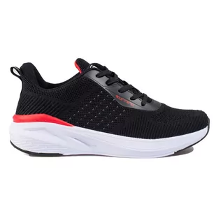 Damskie czarne buty sportowe na grubej podeszwie DK - Buty sportowe damskie - miniaturka - grafika 1
