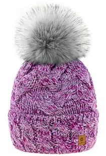 Zimowa CZAPKA CIEPŁA pompon i polar Woolk Marina - Czapki damskie - miniaturka - grafika 1