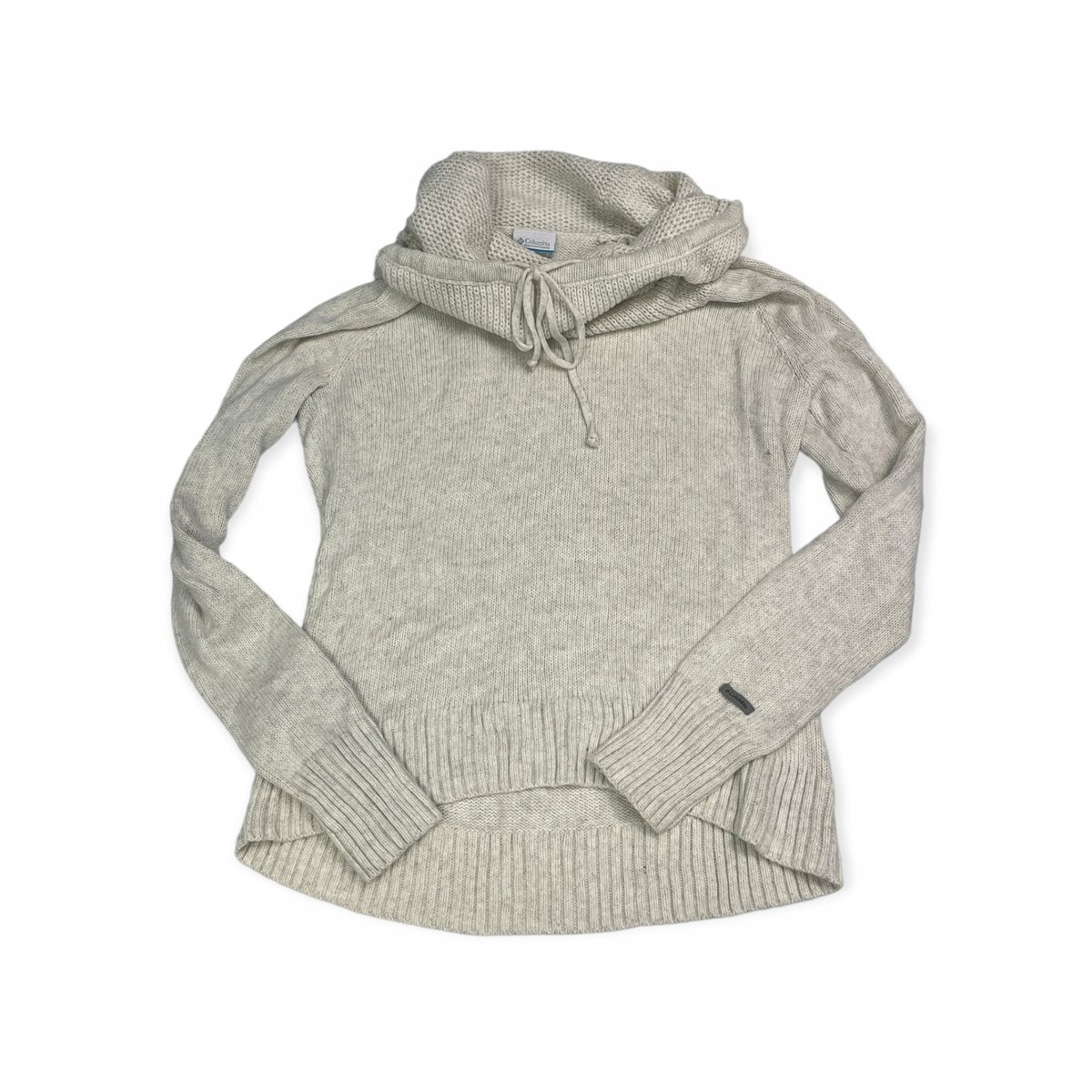 Wciągany jasny sweter damski półgolf COLUMBIA L