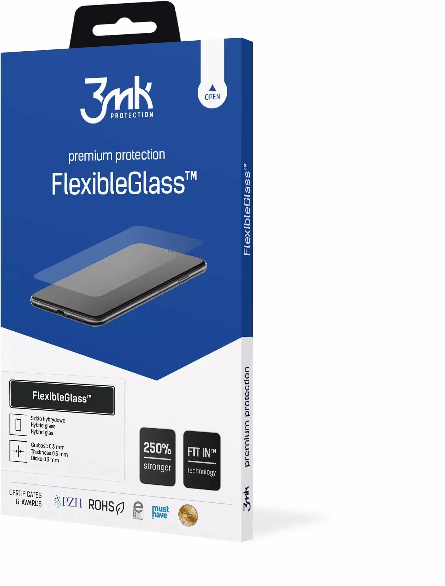 WYMIAR 152 X 90MM R=2 - UP TO 8.3 3MK FLEXIBLEGLASS