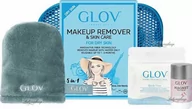 Kosmetyki do demakijażu - GLOV - TRAVEL SET - Makeup Remover & Skin Care for Dry Skin - Zestaw podróżny do demakijażu twarzy do cery suchej - miniaturka - grafika 1