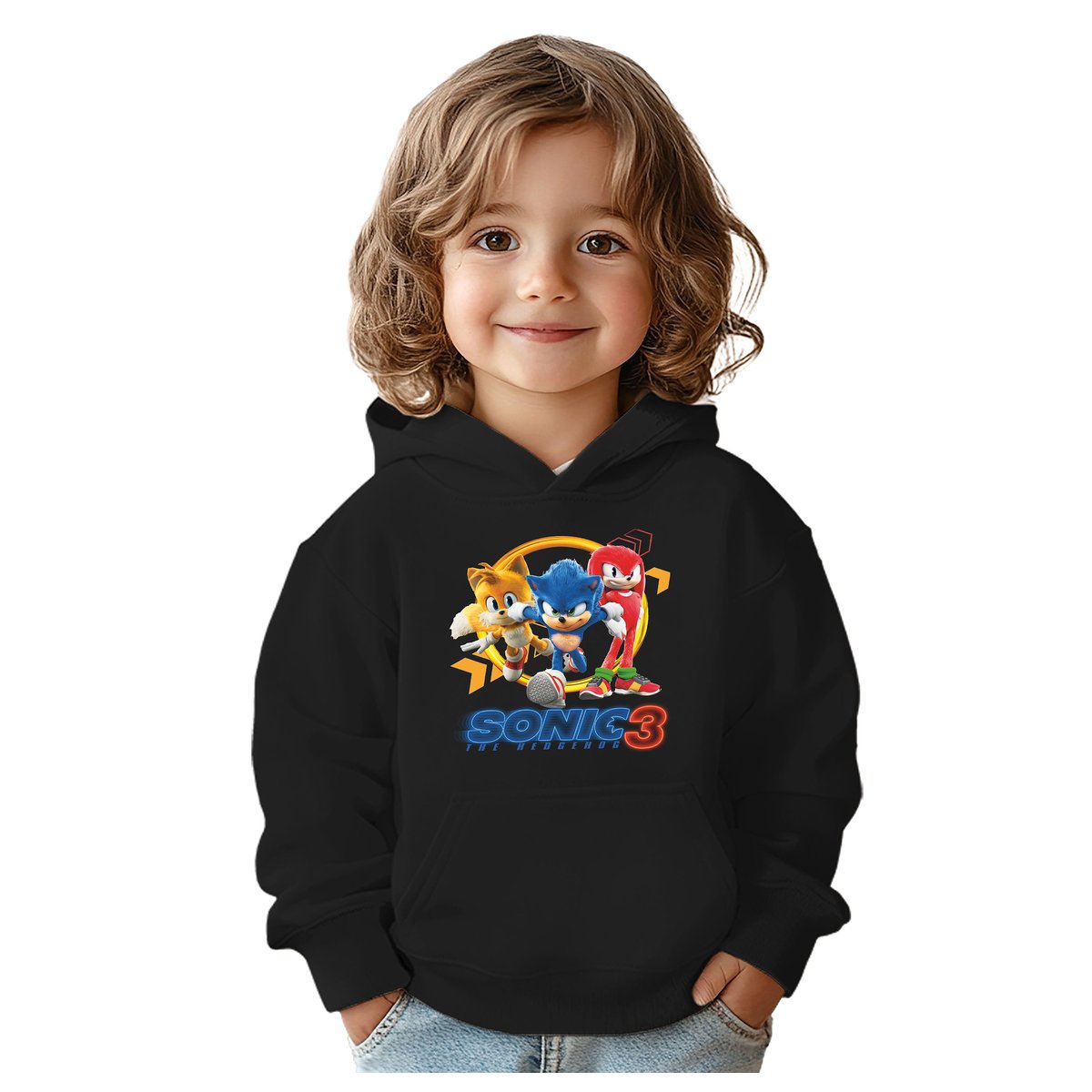 BLUZA DZIECIĘCA SONIC 3 134-140 Z KAPTUREM BAWEŁNIANA JAKOŚĆ