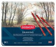 Derwent Zestaw Kredek Drawing 24 kolory (Metalbox) 0700672