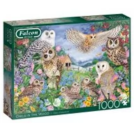 Puzzle - Jumbo Puzzle 1000 Falcon Sowy G3 - miniaturka - grafika 1