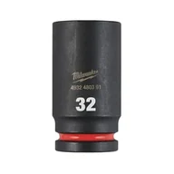 Klucze i nasadki - Milwaukee nasadka udarowa 32 mm 3/4" 6-kątna Shockwave długa metryczna 4932480391 - miniaturka - grafika 1