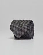 Krawaty i muchy męskie - Krawat seta&cottone 82 granatowy - miniaturka - grafika 1