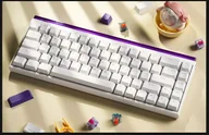 Klawiatury - Madlions FGG NANO68HE RGB - US Layout - Magnetic Amber Pro Switches - Biała Magnetyczna klawiatura do gier FGG-NANO68-HE-RGB-WHITE - miniaturka - grafika 1