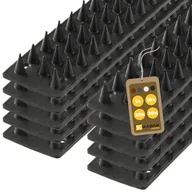Zwalczanie i odstraszanie szkodników - Plastikowe kolce Tosta przeciw ptakom 4,5 x 50 cm czarne 10 szt. - miniaturka - grafika 1
