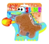 Kosmetyki kąpielowe dla dzieci - Chlapu Chlap Musujący slime do kąpieli o zapachu mandarynki Dinozaur 100 g - miniaturka - grafika 1