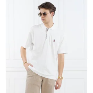 Tommy Hilfiger Polo MONOGRAM PLACKET ARCHIV | Loose fit - Koszule męskie - miniaturka - grafika 1