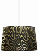 Lampy sufitowe - Candellux ZWIS Lampa abażurowa wisząca OPRAWA DO salonu TIGER 31-94455 Czarny złoty - miniaturka - grafika 1