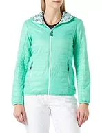 Kurtki damskie - CMP Damska kurtka polarowa Knit Tech Melange z kapturem, damska, Malva-Geraneo, 54, mięta, 44 - miniaturka - grafika 1