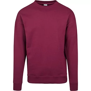 Urban Classics Męska bluza dresowa z okrągłym dekoltem, sweter z szerokimi ściągaczami dla mężczyzn w wielu kolorach, rozmiary XS-5XL, Red (Port 1157), XXL - Swetry męskie - miniaturka - grafika 1