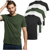 Koszulki męskie - SCOTCH&SODA Koszulka Męska 5 sztuk Podkoszulek T-shirt Bawełna S - miniaturka - grafika 1