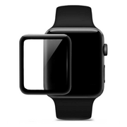 Akcesoria do smartwatchy - HOCO 4D Black-Rim Glass - Hartowane szkło ochronne do zegarka Apple Watch 38mm - miniaturka - grafika 1