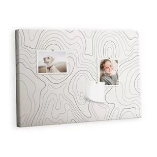 Kolorowy Organizer - Tablica Korkowa z Pinezkami - Plamy abstrakcja 60x40 cm - Tablice i flipcharty - miniaturka - grafika 1
