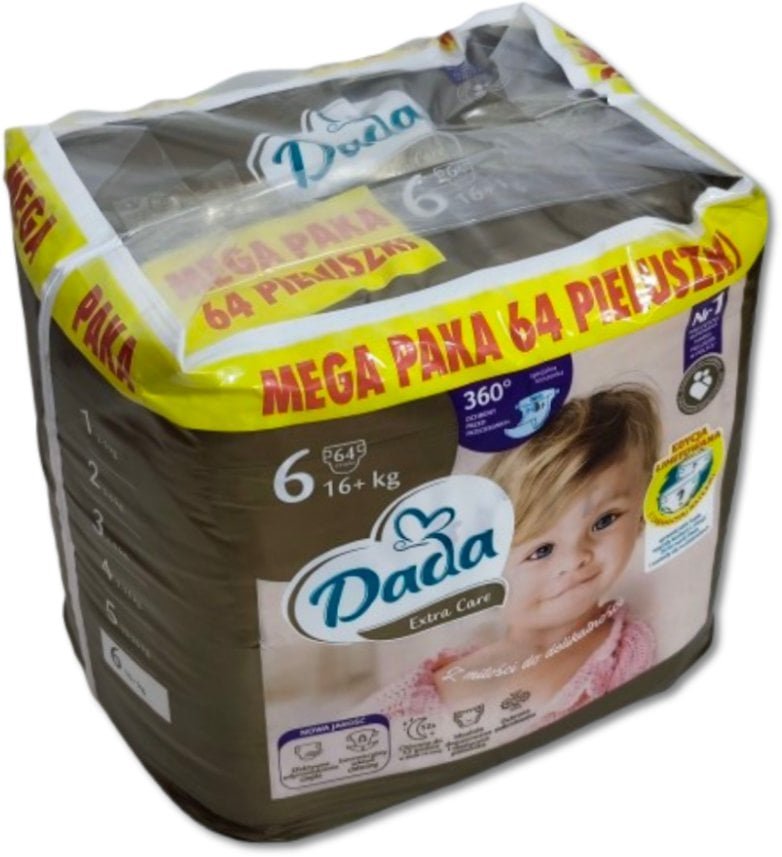 Pieluchy Dada Extra Care 6 BAG 16kg+ 64szt.
